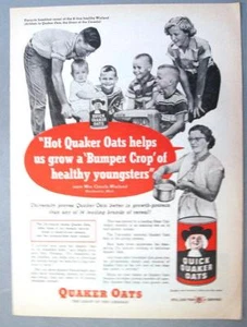 Original 1954 Quaker Oats Cereal Ad Mrs. Creola Wieland of Kawkawlin Michigan - Picture 1 of 1