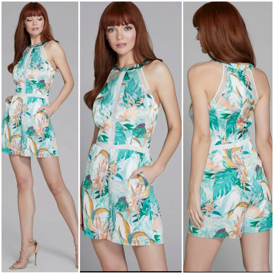 🌴🌼  NWT GUESS BY MARCIANO  PARADISE HALTER SIZE M 🌴🌼 - Image 1 of 4