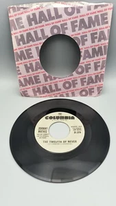 JOHNNY MATHIS "WONDERFUL WONDERFUL/ THE TWELFTH OF NEVER" 45 rpm Hall Of Fame EX - Picture 1 of 2