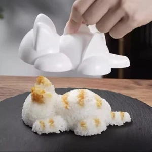 Stampi Onigiri simpatici a forma di animale gatto sushi bambini purè di riso patate zucca purè - Foto 1 di 8