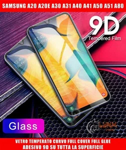 Pellicola vetro temperato TOTALE x SAMSUNG GALAXY A20/20E/A20S/A30/A31/A41/A50 - Foto 1 di 19