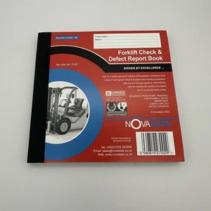 50 page - Nil Defect Forklift Check Book Duplicate x 1 - Picture 1 of 2