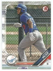 Keibert Ruiz Los Angeles Dodgers 2019 Bowman Baseball Prospects Karte - Bild 1 von 3
