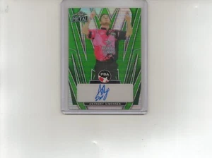 Carta da bowling Anthony Simonsen autografata prisma verde 2024 foglia metallo PBA #1/3 - Foto 1 di 2