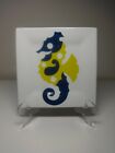 White Square Thomas Paul Sea Horse Tray Paper Products Design Made In China NWT 