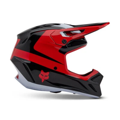 Nuevo casco Fox Racing negro y rojo V3 Divider MX/Off-Road con mips Foto 1 de 4