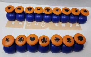 Fiskars LOT 16 SCRAPBOOKING, CARD, Small PAPER PUNCHES, Crafts Some Stuck - Picture 1 of 22