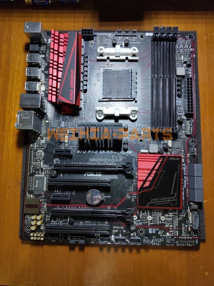 One Used Asus 970 PRO GAMING/AURA esports Motherboard AM3+ AMD 970 DDR3 - Image 1 of 1