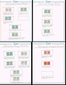 España 1938. Cifras. Edifil x 742/44. Conjunto 15 parejas. Distintas variedades - Imagen 1 de 1