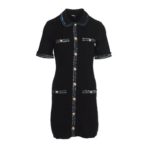 Maje Women's Dress Size 38 FR / M Short Knit Dress With Buttons MFPRO01531 - Picture 1 of 9