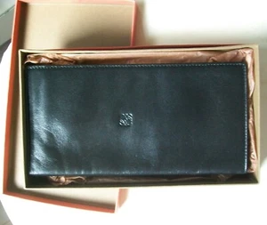 Loewe Herren Geldbörse Etui Reisepass schwarz Leder neu mit Karton also sehr weich - Bild 1 von 6