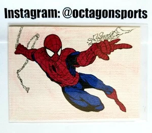 2014 ACEO MARVEL SPIDERMAN SKETCH CARD!! 1/1!! ONLY ONE!! - Picture 1 of 4