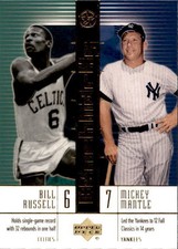2002-03 UD SuperStars Benchmarks #B4 B.Russell/ M.Mantle (ref 17756)