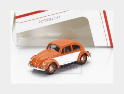 1:64 SCHUCO Volkswagen Beetle Maggiolino 1951 Orange White 452037700 - Immagine 1 di 2