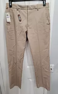 NWT Van Heusen Men's Flex Straight Leg Khaki Dress Pants Waist 32 34 36 38 40 - Picture 1 of 11