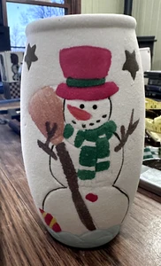Snowman christmas vase Orman INC philadelphia - Picture 1 of 6