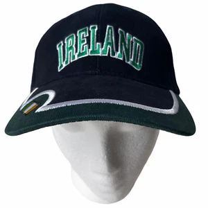 Ireland Baseball Cap Blue Green Vintage Cotton Adjustable Back Unisex Adult Hat - Picture 1 of 7