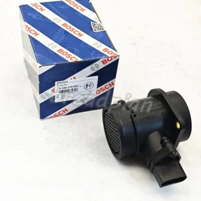 NEW Bosch Mass Air Flow Sensor MAF For VW Golf Jetta Audi A4 TT 1.8L 0280218063 - Image 1 of 4