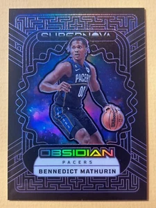 2022-23 PANINI OBSIDIAN SUPER NOVA ROOKIE BENNEDICT MATHURIN #14/75 PACERS - Picture 1 of 2