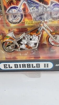 West Coast Choppers EL DIABLO II Orange Jesse James 1/31 Diecast Motorcycle - Image 1 of 4