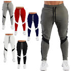 Mens Sports Pants Fashion Trousers Casual Sweatpants Contrast Color Long Pants