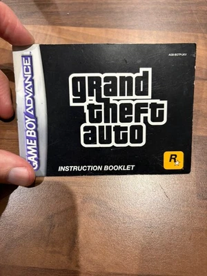 UK Version Game Boy Advance GRAND THEFT AUTO Instruction Manual Booklet GTA GBA - Image 1 of 2