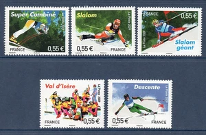 SERIE TIMBRES 4329-4333 NEUFS XX - CHAMPIONNATS DU MONDE SKI ALPIN -  PROMOTION - Photo 1/1