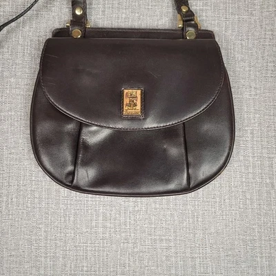 Vintage Burberry Shoulder Crossbody Pochette Brown Leather Bag  RARE - Image 1 of 4