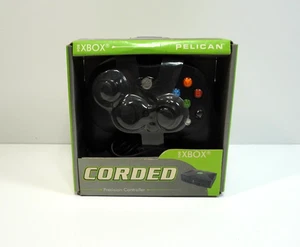 Original Xbox Black Corded Precision Controller by Pelican - Factory Sealed - Picture 1 of 5