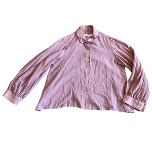 Christine Alcalay 100% Cotton Button-Down Long Sleeve Shirt Blouse Size Small - Picture 1 of 11