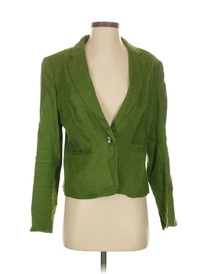 7th Avenue Design Studio New York & Company Women Green Blazer 4 - Image 1 of 4