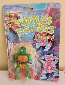 TURTLES FIGHTERS BLISTER BOOTLEG VINTAGE PURPLE HEAD BAND - Imagen 1 de 5