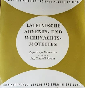 Regensburger Domspatzen / Lateinische Advents- Und Weihnachtsmotetten / Vinyl - Picture 1 of 3