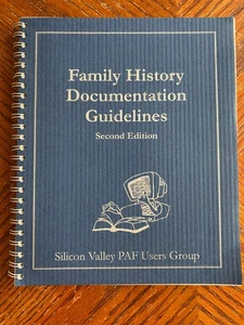 Family History Documentation Guidelines PAF Users 2000 Paperback Good - Foto 1 di 6
