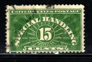 Stamp USA (circa 1925/1955) - 15¢ Special Handing SC# QE2 used - Picture 1 of 2
