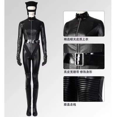 Disfraz de Batman 2022 Catwoman Cosplay Traje Mono Hecho a Mano Foto 1 de 4