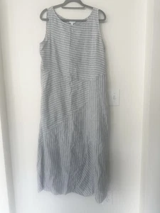 J. Jill Love Linen Striped Maxi-dress L - Picture 1 of 6