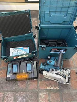 Makita XPS01PTJ 36V Cordless 6-1/2 inch Plunge Circular Track Saw Perfect Cond. - Image 1 of 4