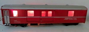 LGB 108.3oz Dc Baggage D 4216 Der Rhb Illuminated Figurines - Picture 1 of 11