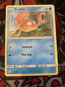 Pokémon TCG Krabby Unbroken Bonds 46/214 Regular Common-NM - Picture 1 of 2