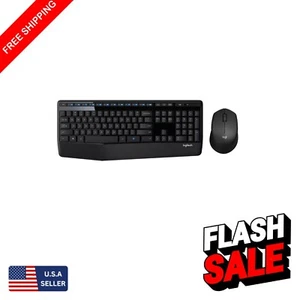 Comfort-Driven Wireless Keyboard with Palm Rest & Right-Handed Mouse - MK345 - Picture 1 of 12