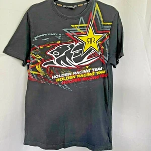 Black men's t-shirt Holden Racing Team print logo on front and back, size small - Picture 1 of 5