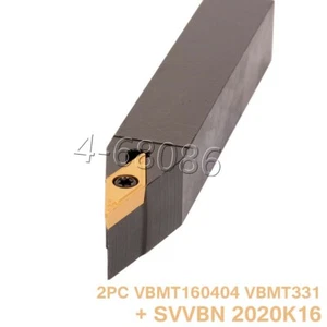 CNC Lathe tool holder SVVBN 2020K16 20mm +2PCS VBMT160404 HQ Carbide insert - Imagen 1 de 9
