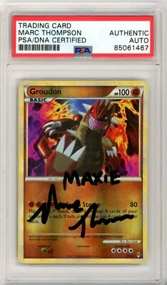 PSA Signed Marc Thompson Pokémon Groudon Call Of Legends 6/95 Reverse Holo Rare - Image 1 of 2