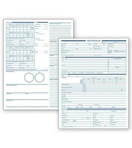 250 Optometrie Sehuntersuchungsuntersuchungsunterlagen, 2-seitig, weißes Ledger/Nebs Deluxe # 6502 - Bild 1 von 1