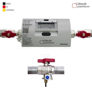 Wärmemengenzähler Ultraschall Qn 1,5 110 mm Eichung 2025 + Einbausatz 3/4" Neu - Bild 1 von 7
