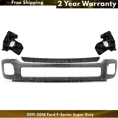 Front Bumper Paintable Kit with Fog Light For 2011-2016 Ford F-Series Super Duty Foto 1 de 4