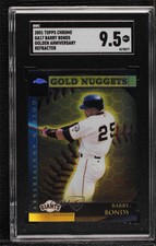 2001 Topps Chrome Golden Anniversary Refractor Barry Bonds #GA17 SGC 9.5 Mint+