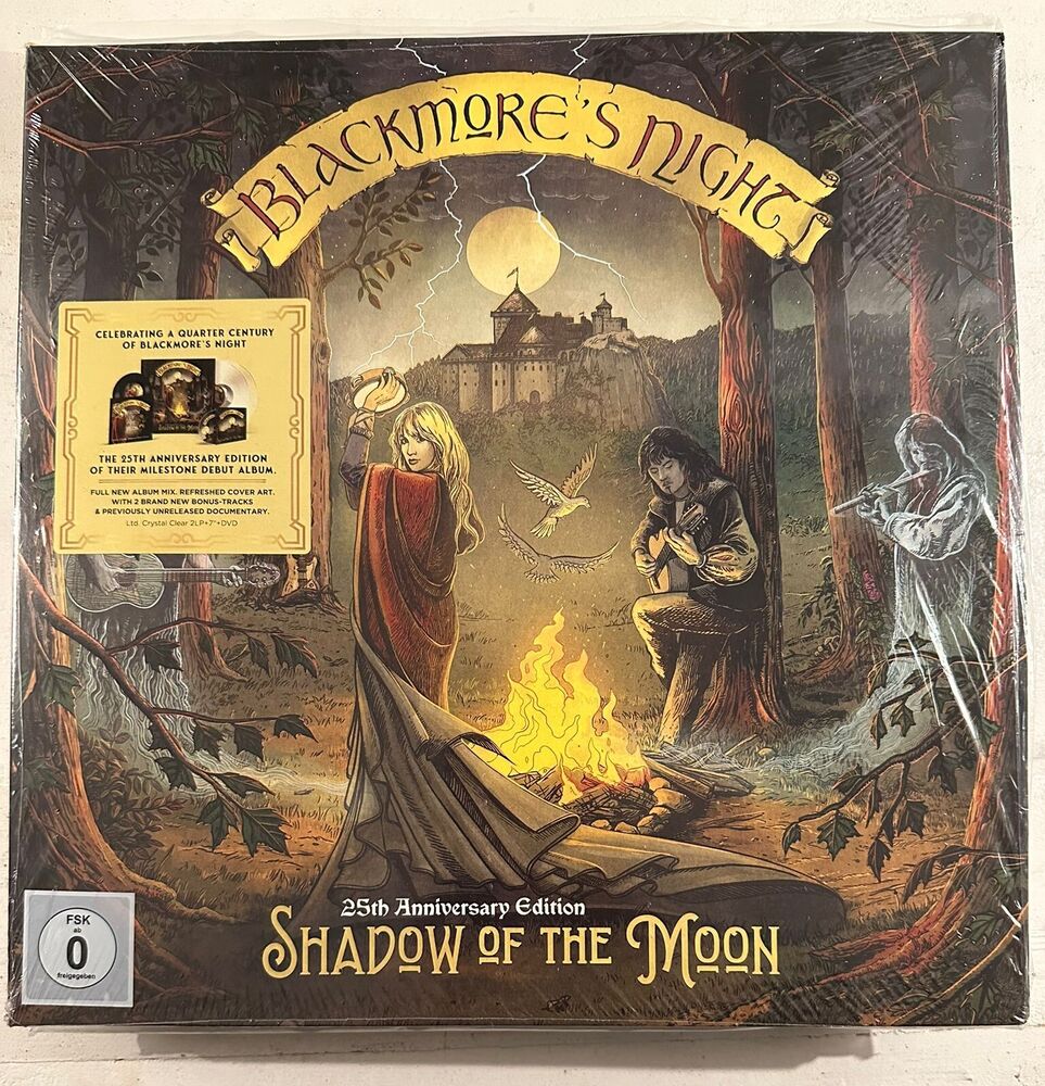 BLACKMORE'S NIGHT – SHADOW OF THE MOON - CRYSTAL CLEAR VINYL 2LP + 7" + DVD -A17