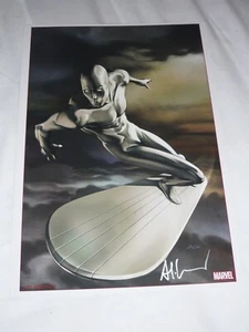 2022 SDCC Plata Surfer Art Impresión SIGNO DE ADI GRANOV 11.7x16.5 (A3) - Imagen 1 de 1